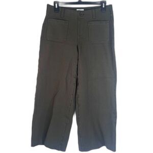 Loft‎ Outlet Dark Green Wide Leg Soft Stretchy Trouser Pant Size Small